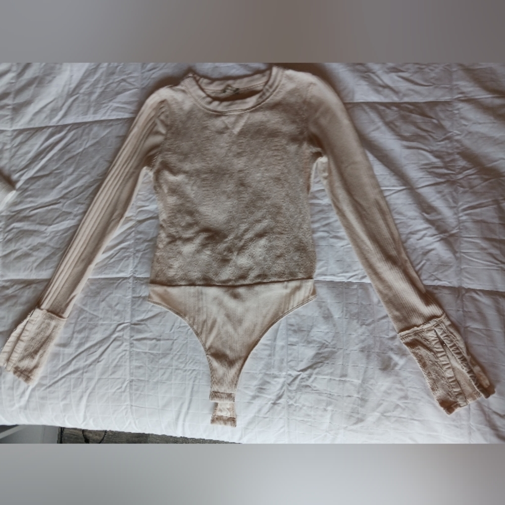 Free people long sleeve bodysuit small